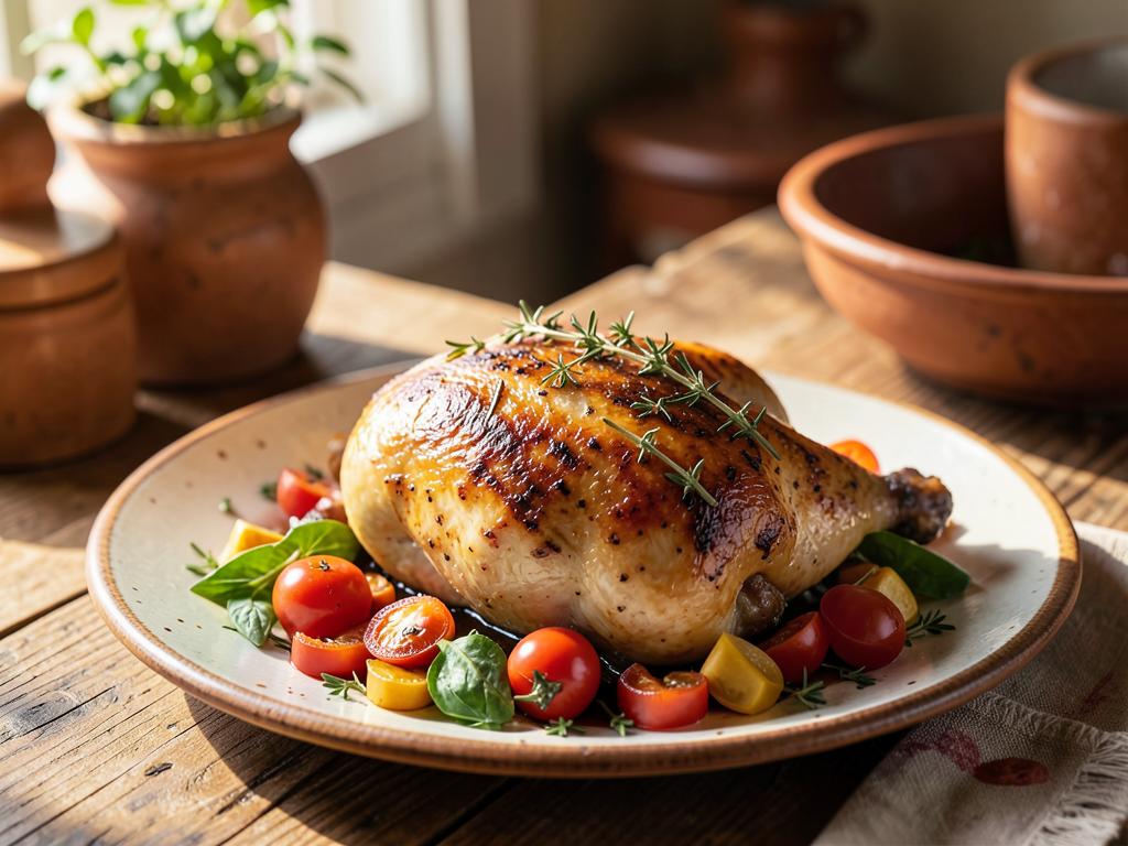 Pollo asado al limón